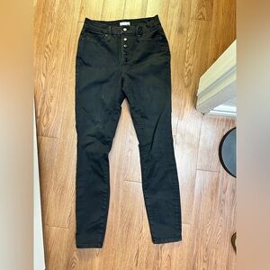 Black Good American ankle pants